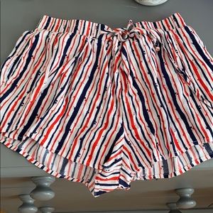Forever 21 red white and blue shorts